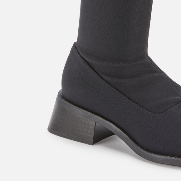 Vagabond Blanca Stretch Boots - size 6 - black textile stretch - Picture 3 of 7